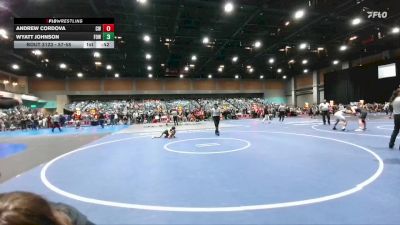 57-58 lbs Round 2 - Andrew Cordova, Crusader Wrestling vs Wyatt Johnson, Fallon Outlaws WC