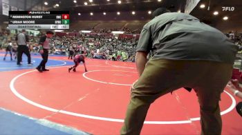 46 lbs Quarterfinal - Uriah Moore, Berryville Youth Wrestling Club vs Remington Hurst, Battlefield Wrestling Club
