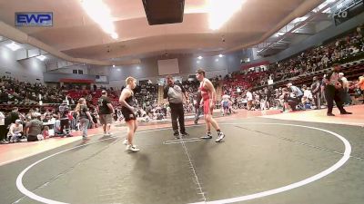 140 lbs Quarterfinal - Teddy Galligher, Barnsdall Youth Wrestling vs Kenneth Smith, Tonkawa Takedown Club