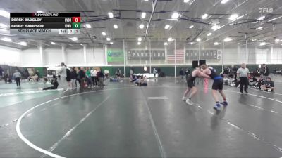 197 lbs 5th Place Match - Derek Badgley, Grand Valley State vs Brody Sampson, Iowa