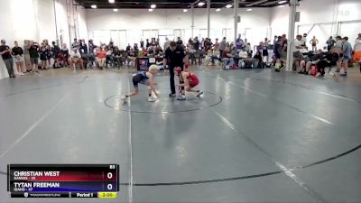 83 lbs Round 4 (6 Team) - Christian West, Kansas vs Tytan Freeman, Idaho