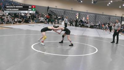 100 lbs Quarterfinal - Brooklyn Herring, Monticello vs Lottie Durant, Broad Run