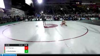 2A 120 lbs 3rd Place Match - Price Thomas, Glenns Ferry vs Jared Rindlisbaker, North Gem