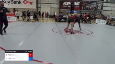 79 kg Consi Of 32 #1 - Breagan Pearson, Hilltopper Wrestling Club vs Emanuel Diaz, Spar Wrestling Academy