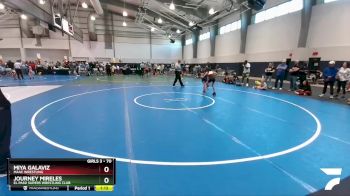 70 lbs Quarterfinal - Journey Mireles, El Paso Supers Wrestling Club vs Miya Galaviz, MAAC Wrestling