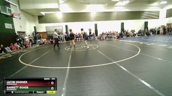 175 lbs Champ. Round 1 - Garrett Goade, Bainbridge vs Jacob Warner, Steilacoom