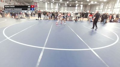 125 lbs 7th Place Match - Korie Giese, Prometheus Wrestling Club vs Elizabeth Pamanian, Lake Stevens Wrestling Club