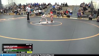 B-7 lbs 1st Place Match - Mason Stafford, Iowa City MatPac vs Westin Wieland, Indee Mat Club