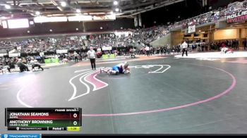 170 lbs Champ. Round 1 - Jonathan Seamons, Nampa vs Anothony Browning, Couer D Alene
