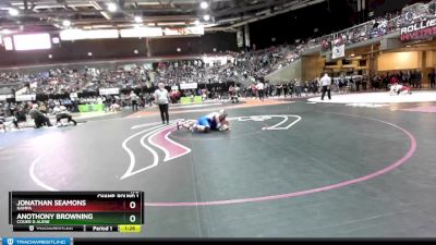 170 lbs Champ. Round 1 - Jonathan Seamons, Nampa vs Anothony Browning, Couer D Alene
