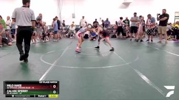 72 lbs Finals (2 Team) - Milo Hake, U2 Upstate Uprising Blue vs Calvin Sperry, PA Alliance