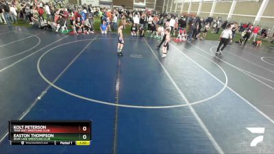 79 lbs Cons. Round 2 - Kolt Peterson, True Grit Wrestling Club vs Easton Thompson, Bear Lake Wrestling Club