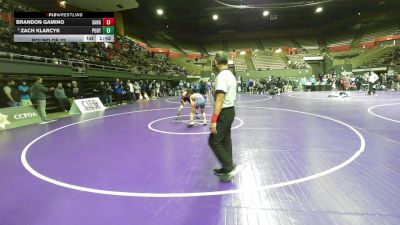 128 lbs Round Of 32 - Brandon Gamino, Sanger vs Zach Klarcyk, Porterville