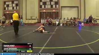 85 lbs Finals (8 Team) - David Baghdady, Smittys Barn Hardrockers vs Mason Soney, Steel Valley Silver