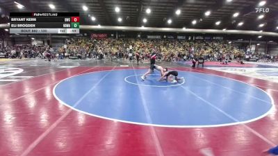 130 lbs Cons. Round 4 - Bryant Kern, Dickinson Wrestling Club vs Eli Brogden, North DeSoto Wrestling Academy