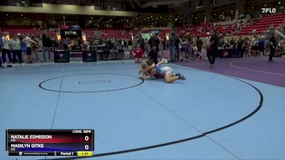 155 lbs Cons. Semi - Natalie Edmisson, MO vs Madilyn Gitke, CO