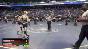 1 lbs Quarterfinal - Ethan Hines, Uwharrie Charter vs Cooper Foster, Avery County