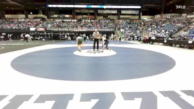 113 lbs 5th Place Match - Gunner Hamilton, Leavenworth HS vs Caden Magdefrau, Overland Park-Blue Valley Southwest HS
