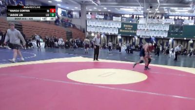 126 lbs Cons. Round 5 - Nakoa Cortes, Rancho Bernardo vs Jason Lin, La Costa Canyon