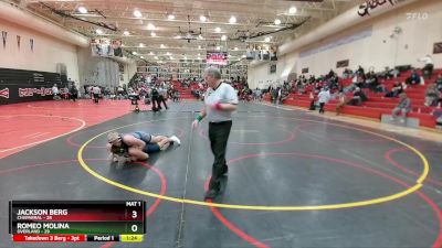 215 lbs Round 3 (4 Team) - Jackson Berg, Chaparral vs Romeo Molina, Overland
