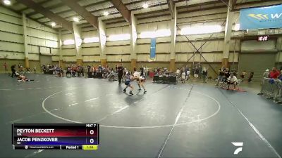 98 lbs Quarterfinal - Peyton Beckett, WA vs Jacob Penzkover, WI