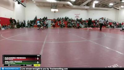 215 lbs Champ. Round 2 - Emiliano Franco, Aurora Central vs Alejandro Mendoza, Eagle Valley