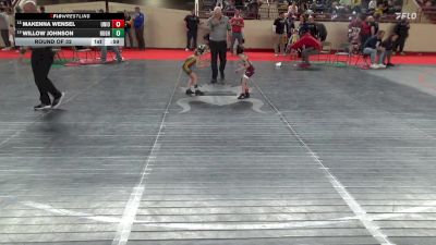 45_G lbs Round Of 32 - Makenna Wensel, Union vs Willow Johnson, Hughesville