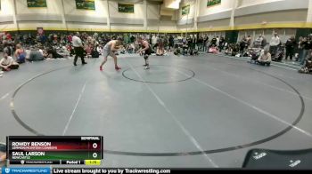 215 lbs Semifinal - Saul Larson, Newcastle vs Rowdy Benson, Lemmon/McIntosh Cowboys