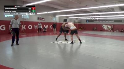 285 lbs Champ. Round 1 - Owen Willers, Simpson vs Tylahn Ladd, Millikin