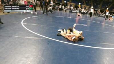 83 lbs Final - Addison Nardella, Easton vs Breslyn Simmons, Quaker Valley
