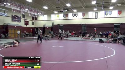 JV-14 lbs Quarterfinal - Brady Hoover, Xavier, Cedar Rapids vs Elijah Coan, Waterloo East