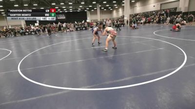 215 lbs Quarters - Houston Rettig, Ground Zero Wrestling vs Sawyer Nemitz, Waconia Wrestling Club