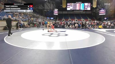 88 lbs Quarters - Shay Lundvall, IA vs Aiden Rosewarne, CA