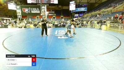 285 lbs Cons 16 #1 - Blake Elder, FL vs Justin Powell, IL