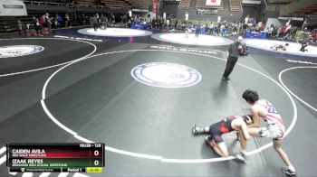 120 lbs Cons. Round 5 - Caiden Avila, Red Wave Wrestling vs Izaak Reyes, Redwood High School Wrestling