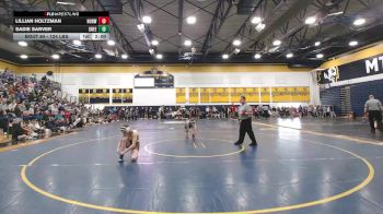 124 lbs Round Of 16 - Lillian Holtzman, Norwin vs Sadie Sarver, Greensburg Salem