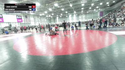 225 lbs Champ. Round 5 - Zoie Cortes, Twin City Wrestling Club vs Leo Garcia, Prometheus Wrestling Club