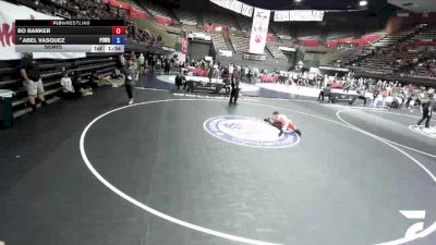 105 lbs Semis - Bo Barker vs Abel Vasquez, Poway Wrestling
