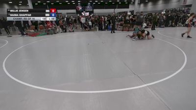 135 lbs Champ. Rd Of 16 - Naima Ghaffar, M3 Wrestling Academy vs Millie Jensen, Nebraska Wrestling Academy