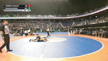 5A 144 lbs Quarterfinal - Dominic Avvisato, Dixon vs Elisalde Roman, North Henderson High School