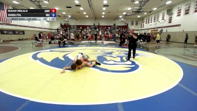138 lbs Round Of 16 - Isaiah Heilala, Lacey Lions vs Owen Fol, Yale Street