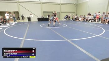 125 lbs Quarters & 1st Wb (16 Team) - Kailey Benson, Missouri Blue vs Sammie Slyter, Idaho