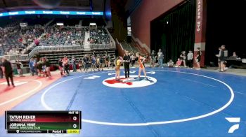 118 lbs Quarterfinal - Joriana Hine, Powell Wrestling Club vs Tatum Reher, Tri-State Grapplers