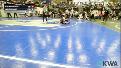 67 lbs Consi Of 8 #2 - Breckin DeAnda, Husky WC vs Liam Medrano, Cowboy Wrestling Club