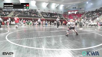 85 lbs Consi Of 8 #2 - Hailen Hiner, Pawnee Wrestling Club vs Tre Hausler, Raw Wrestling Club