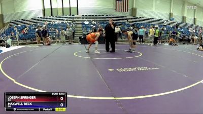132 lbs Cons. Round 2 - Joseph Springer, OH vs Maxwell Beck, OH