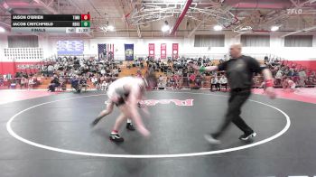 165 lbs Final - Jason O'Brien, Timberlane vs Jacob Critchfield, Hollis Brookline