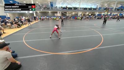 95 lbs Cons. Round 3 - Ashton Murphy, Unattached vs Brayden Kuhlman, Westshore