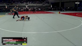 75 lbs 1st Place Match - Bennett Sorensen, K-M vs Easton Schut, STMA (St. Michael/Albertville)