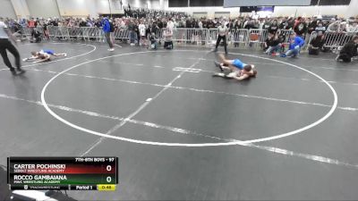 97 lbs Champ. Round 1 - Carter Pochinski, Sebolt Wrestling Academy vs Rocco Gambaiana, MWC Wrestling Academy